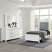 Reflections Twin Uph Bed, Dresser & Mirror - Furniture 4 Less (Jacksonville, NC)