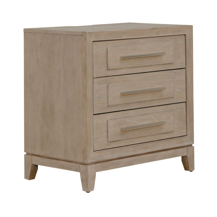 Brentwood 3 Drawer Nightstand w/ Charging Station - Furniture 4 Less (Jacksonville, NC)
