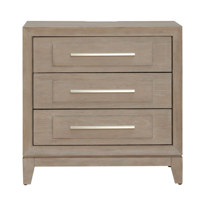 Brentwood 3 Drawer Nightstand w/ Charging Station - Furniture 4 Less (Jacksonville, NC)