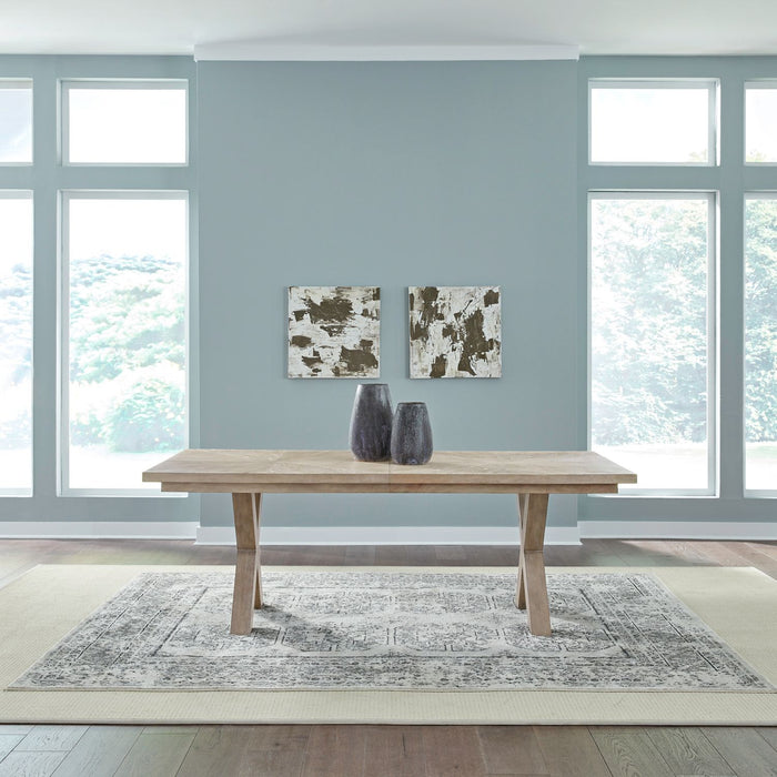 Brentwood Double Pedestal Table Set - Furniture 4 Less (Jacksonville, NC)