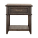 Mill Creek Drawer End Table in Peppercorn - Furniture 4 Less (Jacksonville, NC)