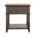 Mill Creek Drawer End Table in Peppercorn - Furniture 4 Less (Jacksonville, NC)