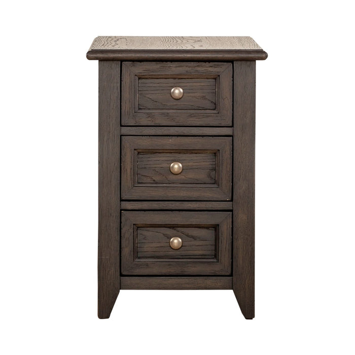 Mill Creek Chair Side Table in Peppercorn - Furniture 4 Less (Jacksonville, NC)