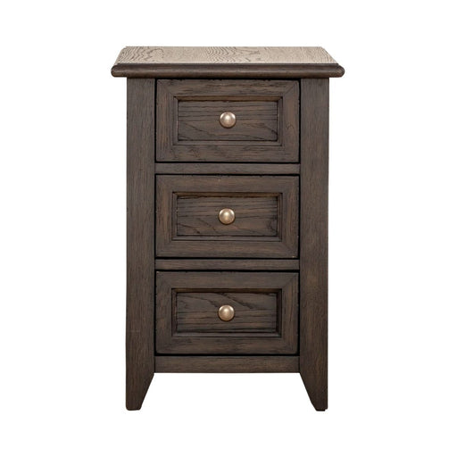 Liberty Furniture Mill Creek Chair Side Table in Peppercorn - Furniture 4 Less (Jacksonville, NC)