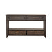 Mill Creek 2 Drawer Sofa Table in Peppercorn - Furniture 4 Less (Jacksonville, NC)