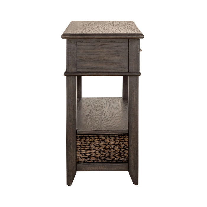 Mill Creek 2 Drawer Sofa Table in Peppercorn - Furniture 4 Less (Jacksonville, NC)