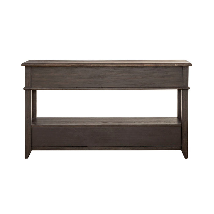 Mill Creek 2 Drawer Sofa Table in Peppercorn - Furniture 4 Less (Jacksonville, NC)