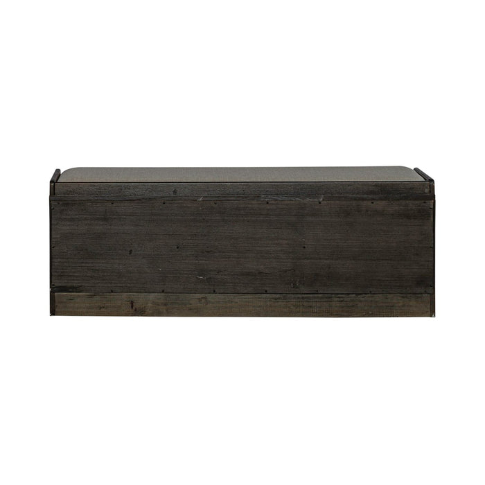 Mill Creek Wall Bench in Peppercorn - Furniture 4 Less (Jacksonville, NC)