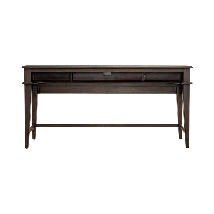 Liberty Furniture Mill Creek Console Bar Table in Peppercorn - Furniture 4 Less (Jacksonville, NC)