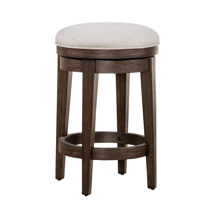 Mill Creek Console Swivel Stool in Peppercorn - Furniture 4 Less (Jacksonville, NC)