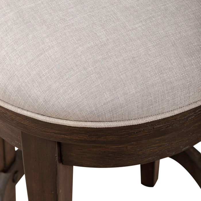 Mill Creek Console Swivel Stool in Peppercorn - Furniture 4 Less (Jacksonville, NC)