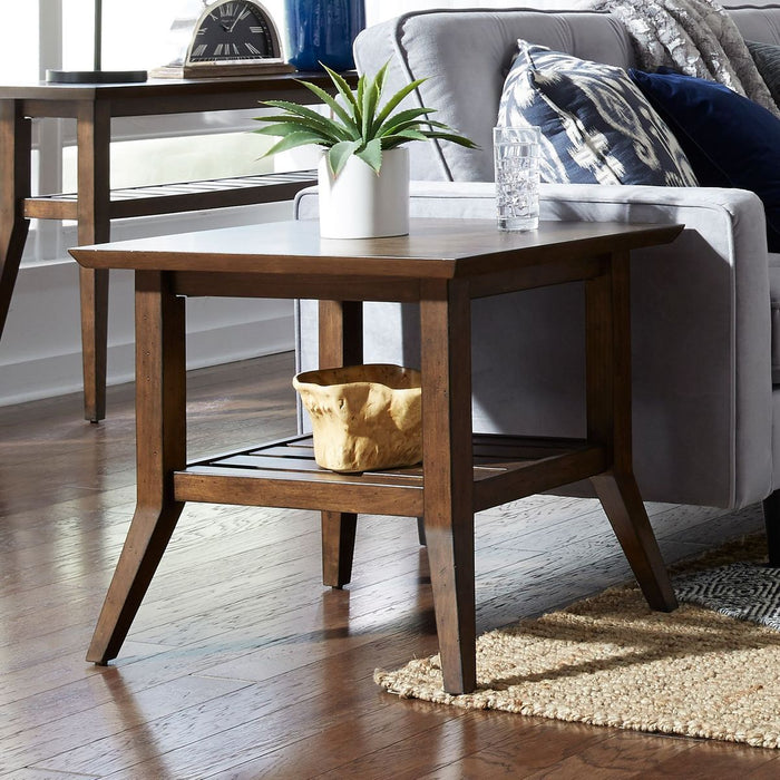 Liberty Furniture Ventura Blvd Rectangular End Table in Bronze - Furniture 4 Less (Jacksonville, NC)