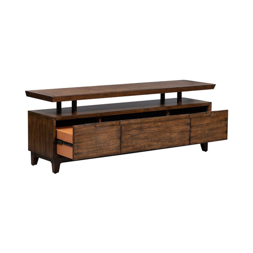 Liberty Farmhouse Ventura Blvd TV Console in Bronze Spice - Furniture 4 Less (Jacksonville, NC)