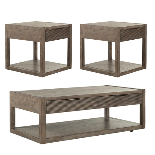 Bartlett Field 3 Piece Set (1-Cocktail 2-End Tables) - Furniture 4 Less (Jacksonville, NC)