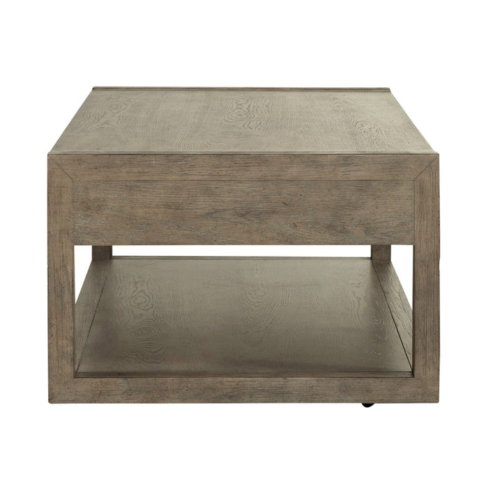 Bartlett Field Cocktail Table in Dusty Taupe - Furniture 4 Less (Jacksonville, NC)