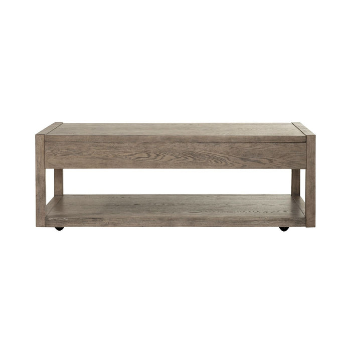 Bartlett Field Cocktail Table in Dusty Taupe - Furniture 4 Less (Jacksonville, NC)