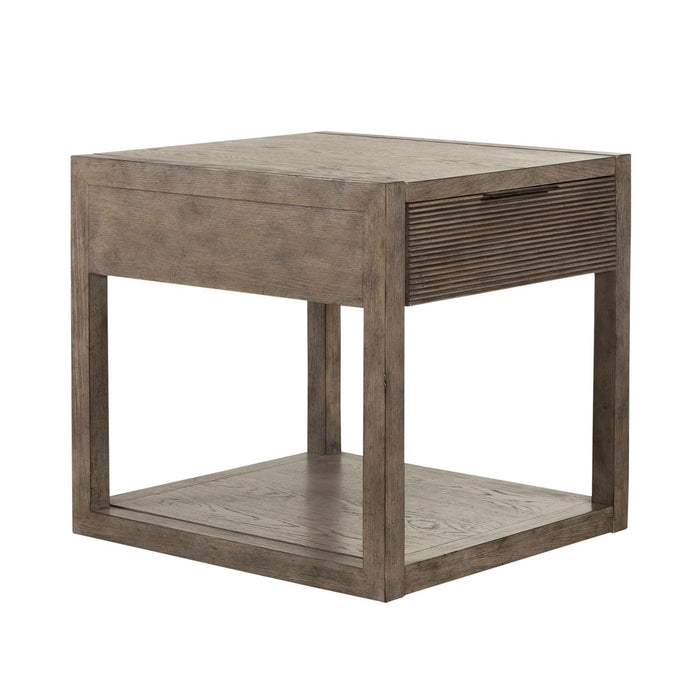 Bartlett Field End Table in Dusty Taupe - Furniture 4 Less (Jacksonville, NC)