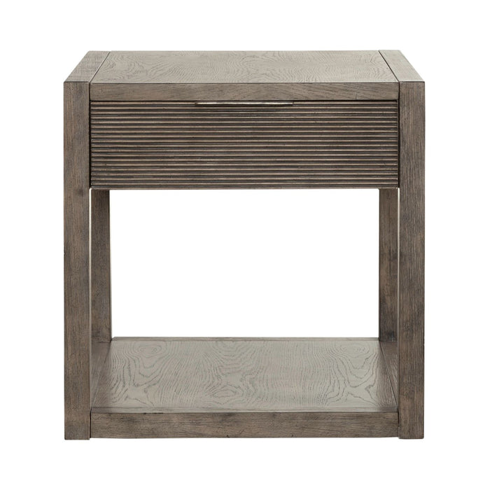 Bartlett Field End Table in Dusty Taupe - Furniture 4 Less (Jacksonville, NC)