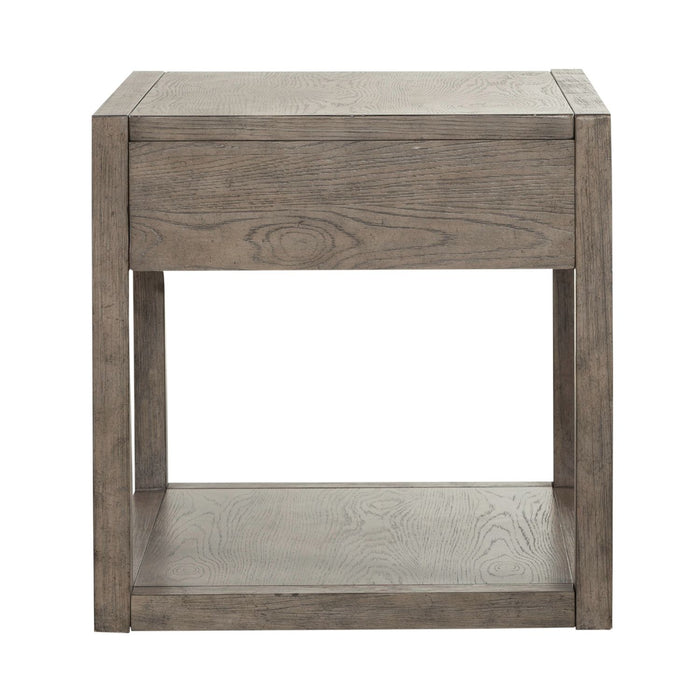 Bartlett Field End Table in Dusty Taupe - Furniture 4 Less (Jacksonville, NC)