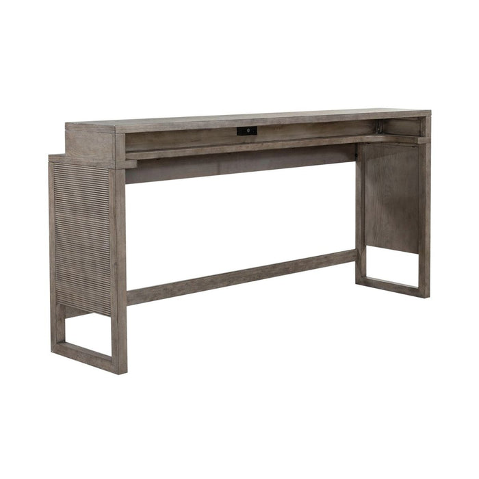 Liberty Furniture Bartlett Field Console Bar Table in Dusty Taupe - Furniture 4 Less (Jacksonville, NC)