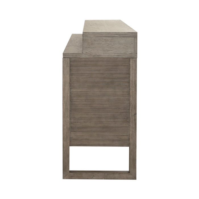 Bartlett Field Console Bar Table in Dusty Taupe - Furniture 4 Less (Jacksonville, NC)