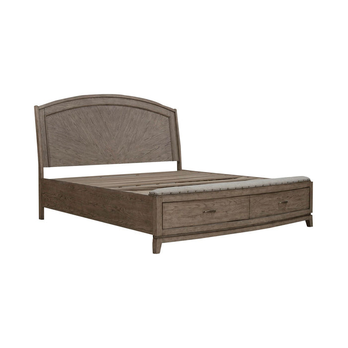 Avalon King Panel Storage Bed - Furniture 4 Less (Jacksonville, NC)