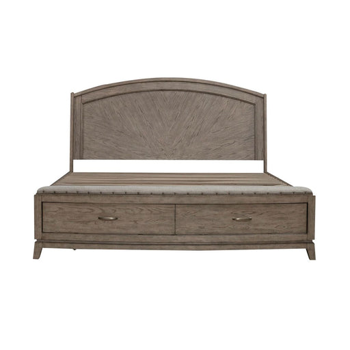 Liberty Furniture Avalon King Panel Storage Bed in Burnished Beige - Furniture 4 Less (Jacksonville, NC)