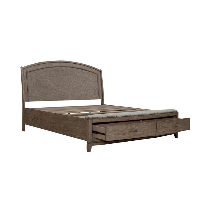 Avalon King Panel Storage Bed - Furniture 4 Less (Jacksonville, NC)