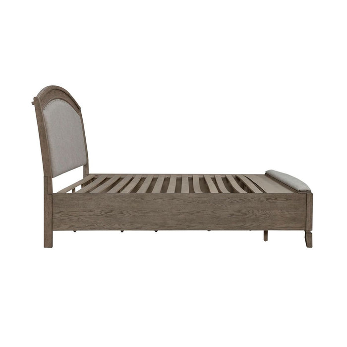 Liberty Furniture Avalon King Upholstered Storage Bed in Burnished Beige - Furniture 4 Less (Jacksonville, NC)