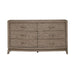Avalon 6 Drawer Dresser in Burnished Beige - Furniture 4 Less (Jacksonville, NC)