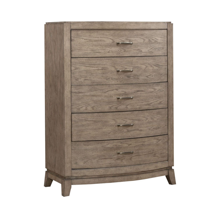 Avalon 5 Drawer Chest in Burnished Beige - Furniture 4 Less (Jacksonville, NC)