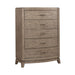 Avalon 5 Drawer Chest in Burnished Beige - Furniture 4 Less (Jacksonville, NC)