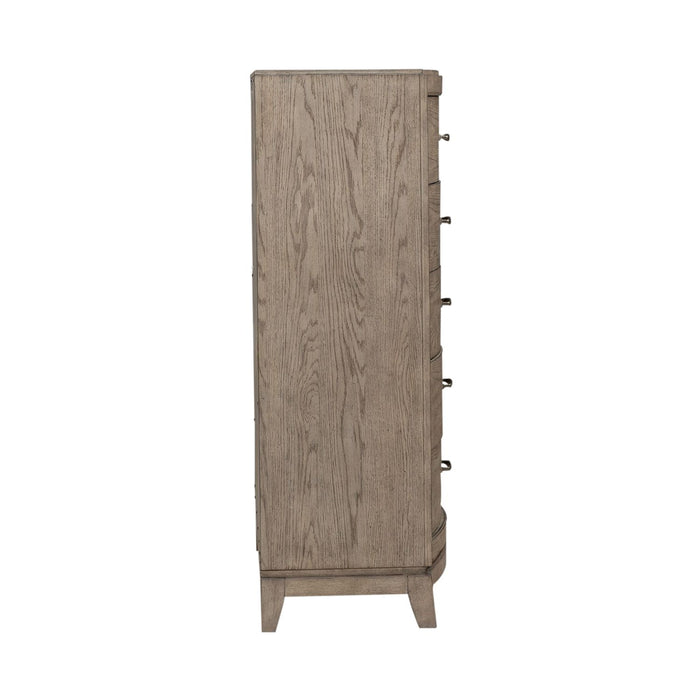 Avalon 5 Drawer Chest in Burnished Beige - Furniture 4 Less (Jacksonville, NC)