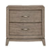 Avalon Nightstand with Charging Station in Burnished Beige - Furniture 4 Less (Jacksonville, NC)