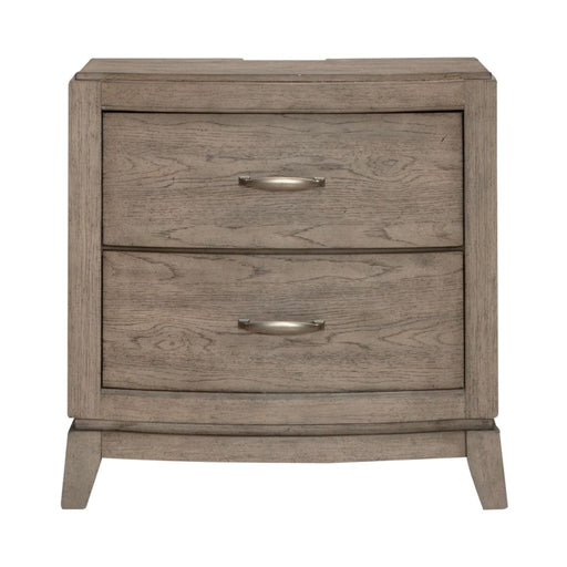 Liberty Furniture Avalon Nightstand with Charging Station in Burnished Beige - Furniture 4 Less (Jacksonville, NC)