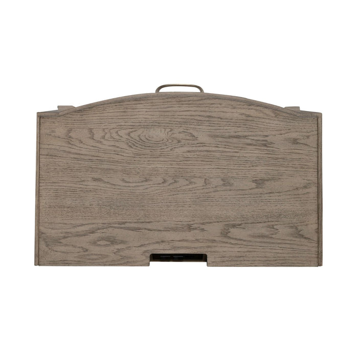 Avalon Nightstand with Charging Station in Burnished Beige - Furniture 4 Less (Jacksonville, NC)