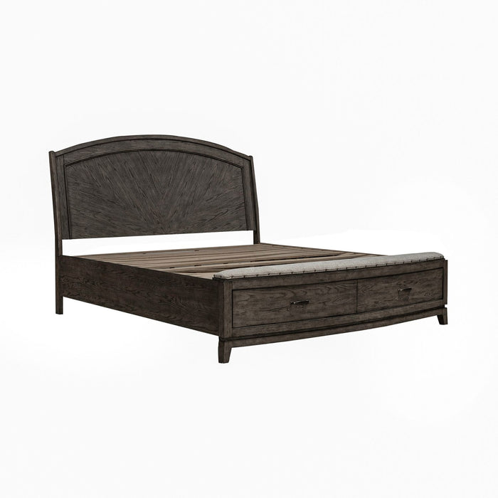 Avalon King Panel Storage Bed - Furniture 4 Less (Jacksonville, NC)
