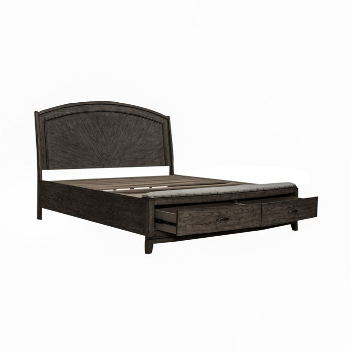 Avalon King Panel Storage Bed - Furniture 4 Less (Jacksonville, NC)