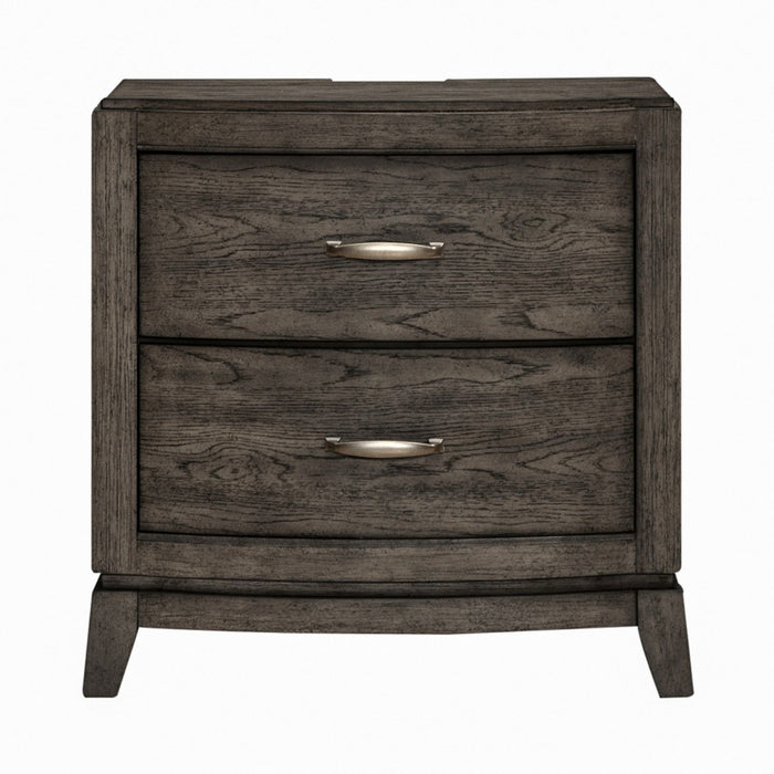 Avalon Nightstand w/ Charging Station - Furniture 4 Less (Jacksonville, NC)