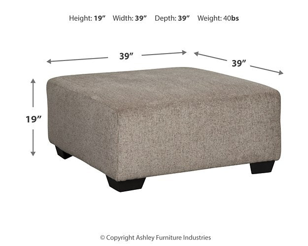 Ballinasloe Oversized Ottoman - Furniture 4 Less (Jacksonville, NC)