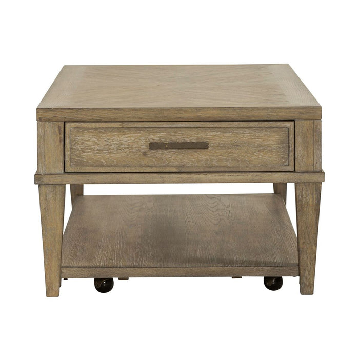 Liberty Furniture Devonshire Cocktail Table in Weathered Sandstone - Furniture 4 Less (Jacksonville, NC)