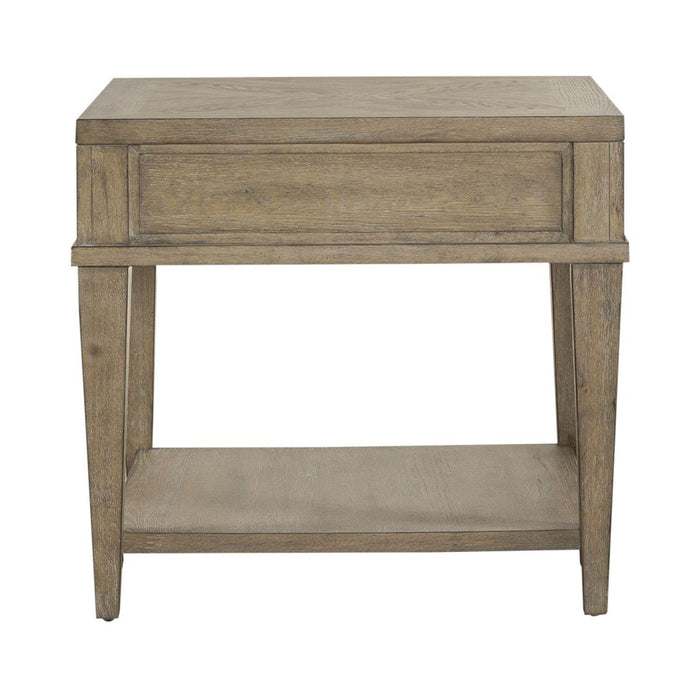 Liberty Furniture Devonshire End Table in Weathered Sandstone - Furniture 4 Less (Jacksonville, NC)
