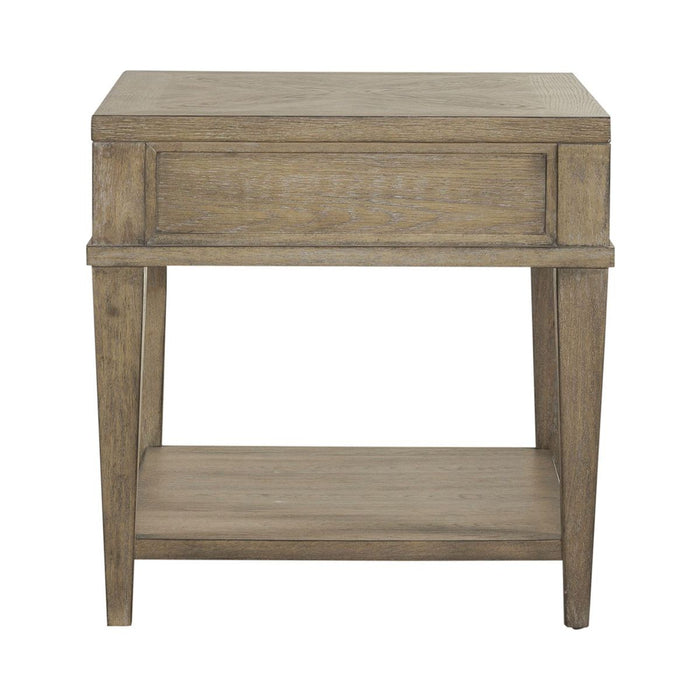Liberty Furniture Devonshire End Table in Weathered Sandstone - Furniture 4 Less (Jacksonville, NC)