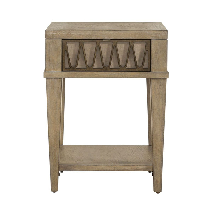 Liberty Furniture Devonshire Chair Side Table in Weathered Sandstone - Furniture 4 Less (Jacksonville, NC)
