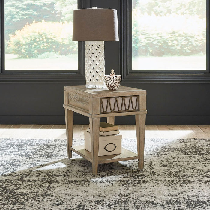 Liberty Furniture Devonshire Chair Side Table in Weathered Sandstone - Furniture 4 Less (Jacksonville, NC)