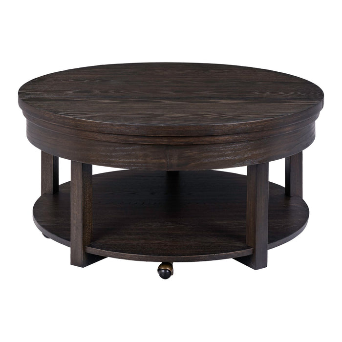 Weston Round Lift Top Cocktail Table - Furniture 4 Less (Jacksonville, NC)