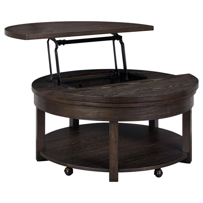 Weston Round Lift Top Cocktail Table - Furniture 4 Less (Jacksonville, NC)