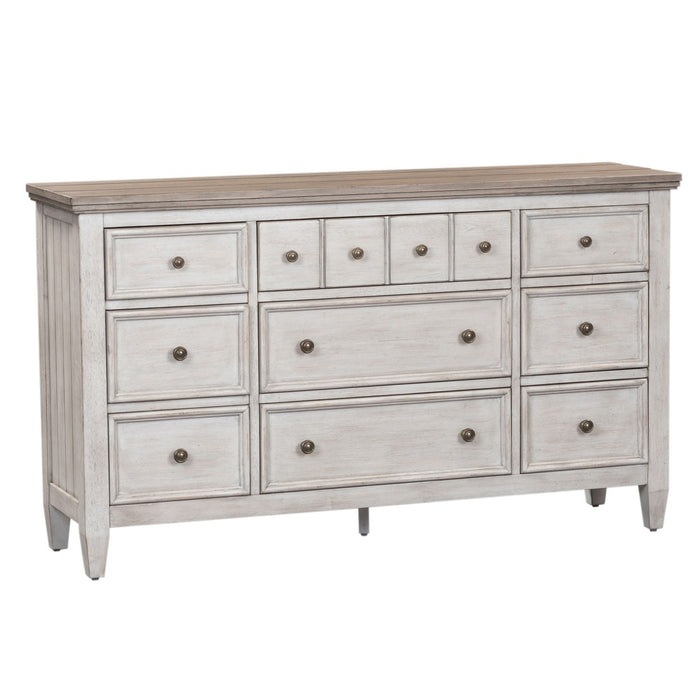 Heartland Drawer Dresser in Antique White - Furniture 4 Less (Jacksonville, NC)