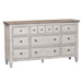 Heartland Drawer Dresser in Antique White - Furniture 4 Less (Jacksonville, NC)