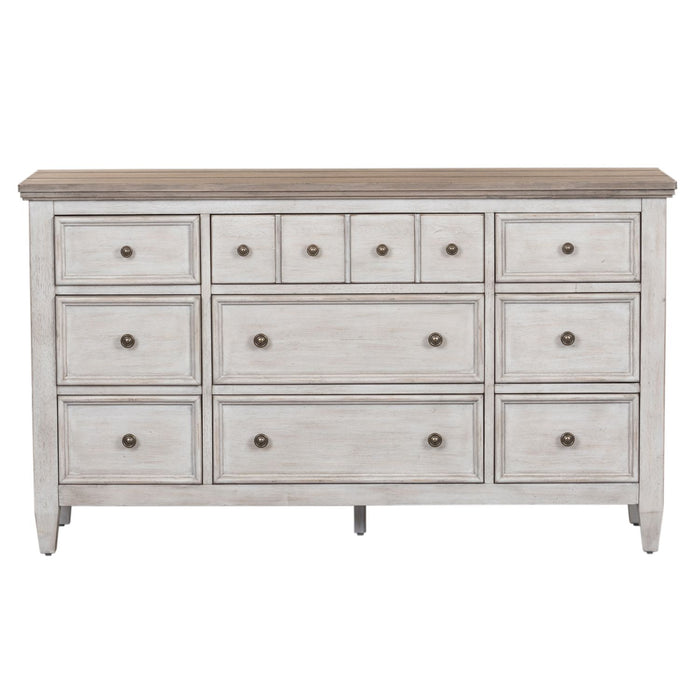 Heartland Drawer Dresser in Antique White - Furniture 4 Less (Jacksonville, NC)